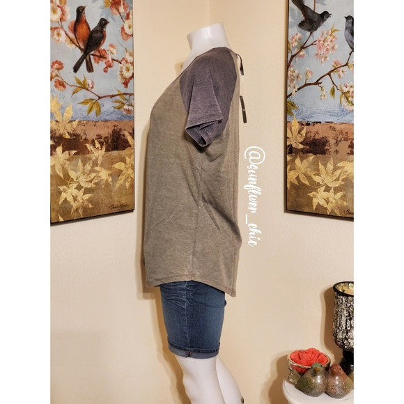 [NEW] Torrid Olive & Black Raglan Tee - Picture 9 of 15